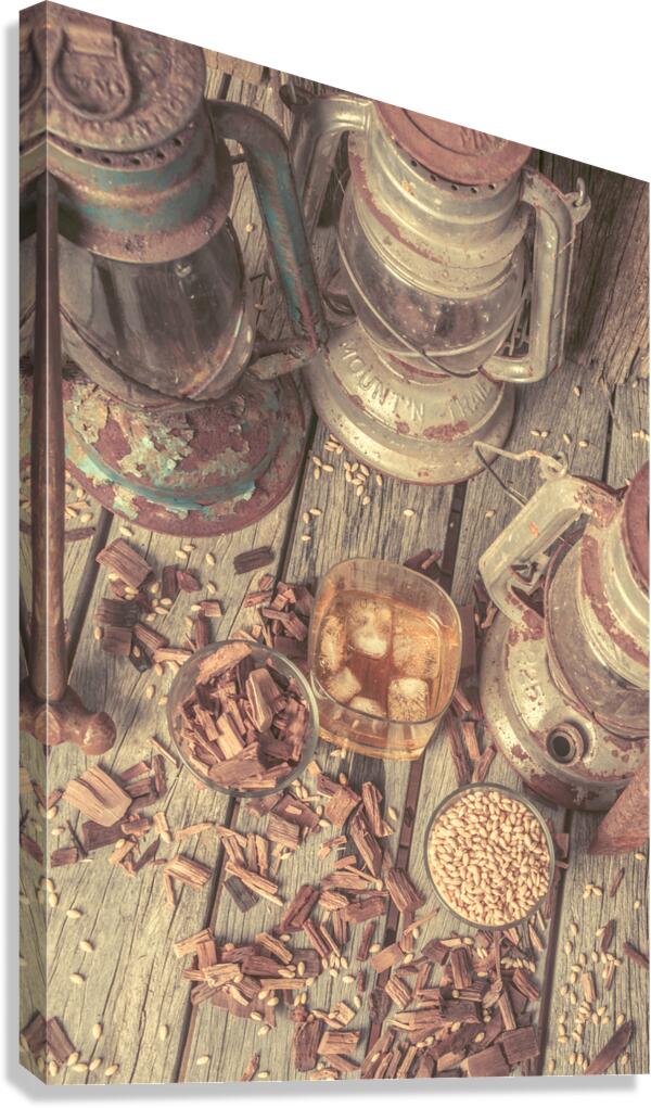 Whiskey chips Canvas Print