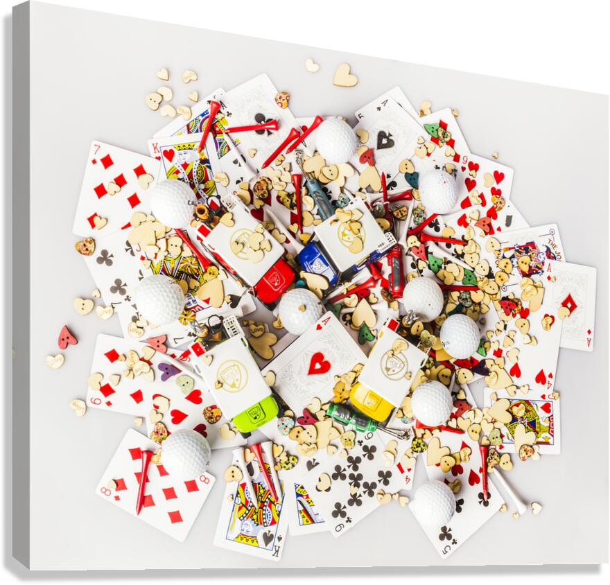 Coursing hearts Canvas Print