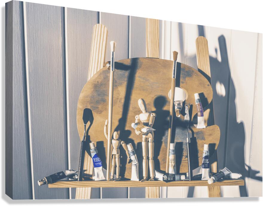 Paints and puppets Canvas Print