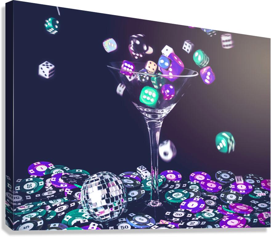 Neon roll Canvas Print