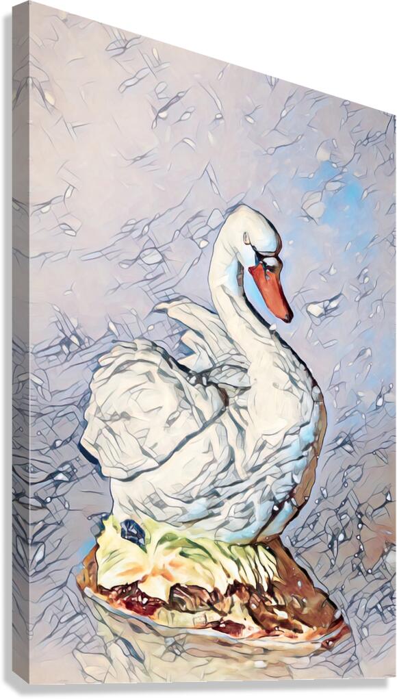 Lines the waters Canvas Print