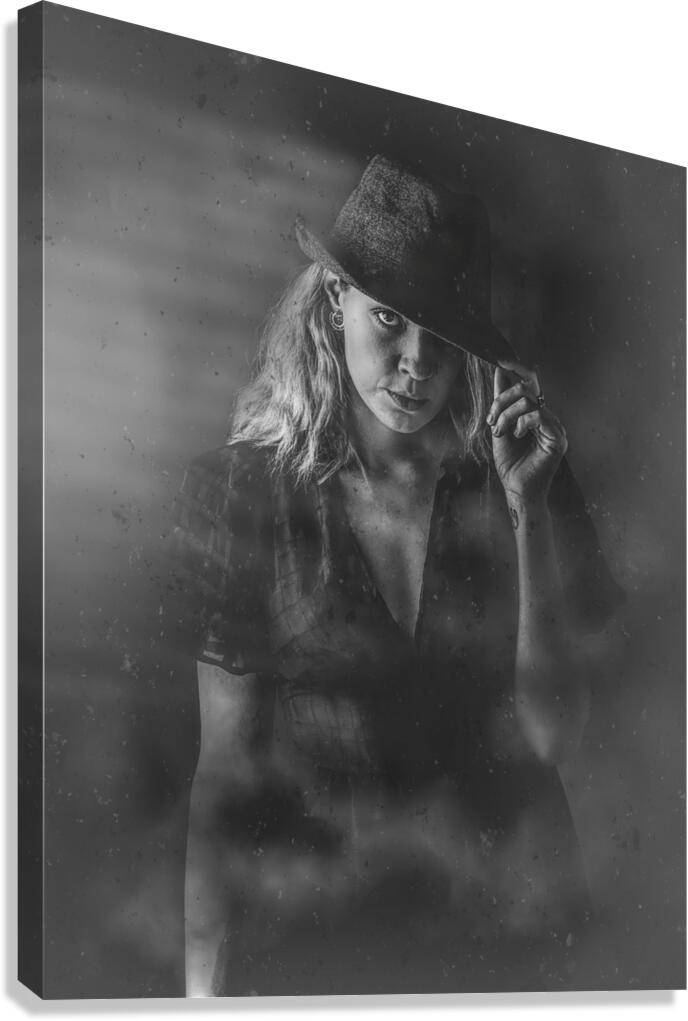 Noir Detecting Canvas Print