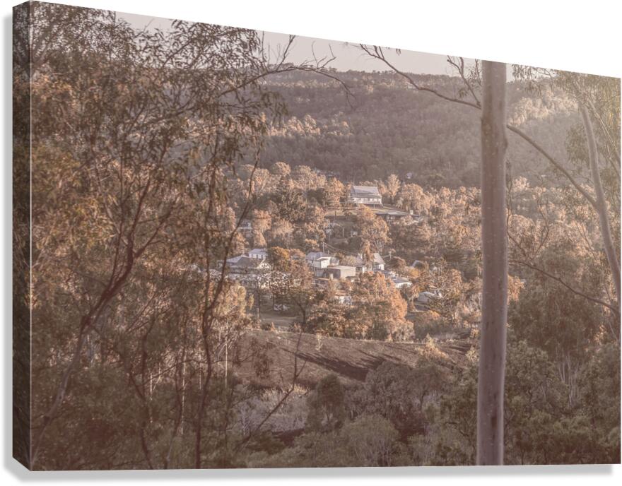Cosy Country Town Canvas Print