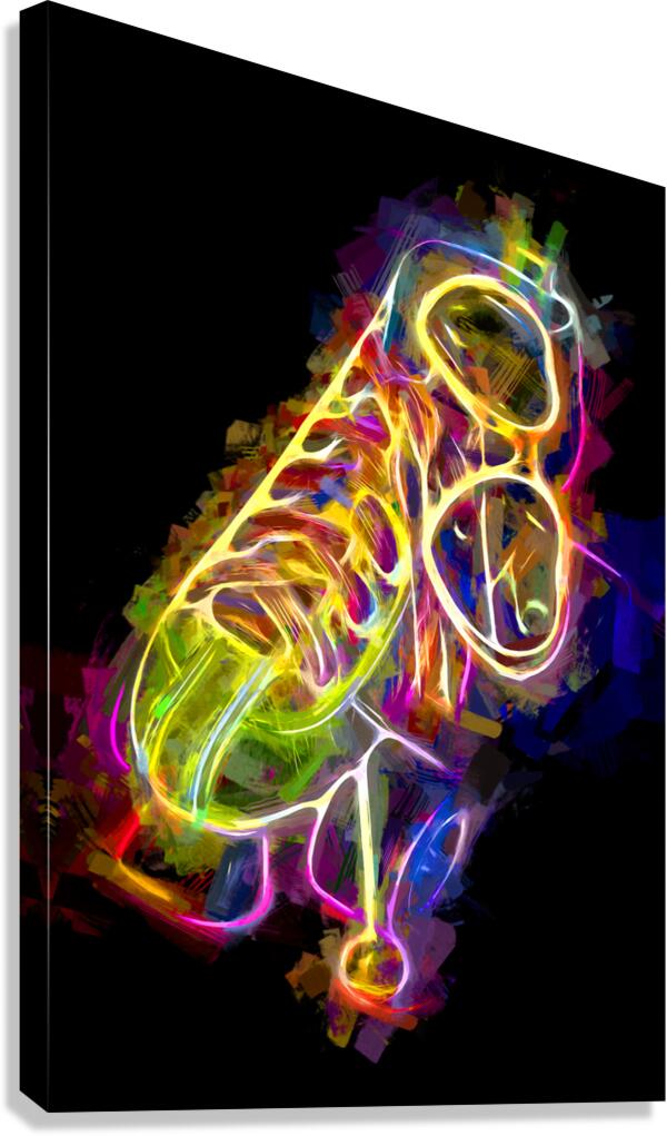 Night Disco At The Roller Rink Canvas Print