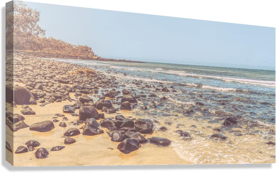 Retro Rocky Dusk Canvas Print