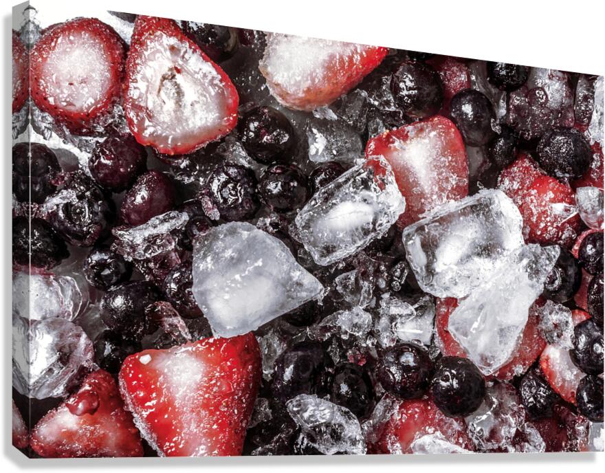 Berries And Ice Canvas Print