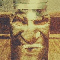 Vintage halloween horror jar