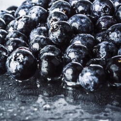 Wash of blueberries