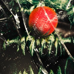 Twisted evil clown portrait