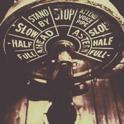 Nautical engine room telegraph