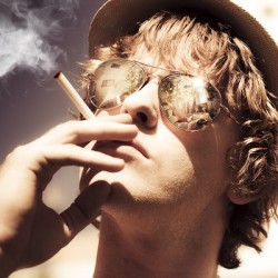 Dude Smoking Cigarette