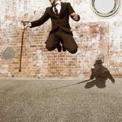 Man Jumping For Joy