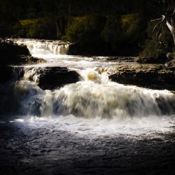 Cradle Mountain waterfall in picturesque Tasmania