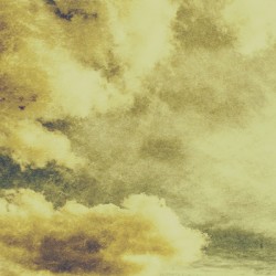 Yellow toned textured grungy cloudscape