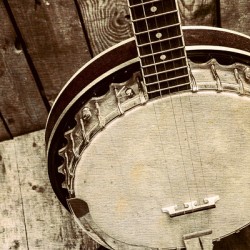 Vintage banjo barn dance