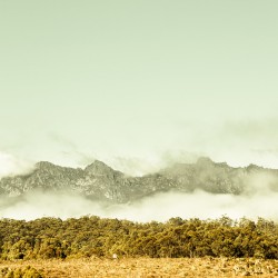 Majestic misty mountains