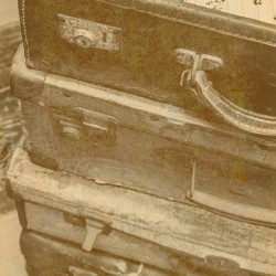 Vintage travel stack