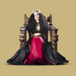 Fantasy queen on throne