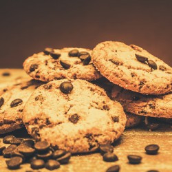 Delicious sweet baked biscuits 