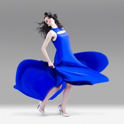 Beautiful Girl In Exquisite Fashion Style Dance