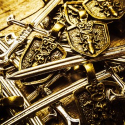 Shields and swords weapons