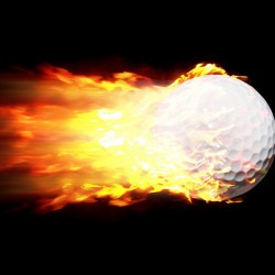 Flame Golf Ball