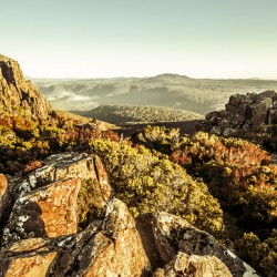 Rugged mountaintops to regional valleys