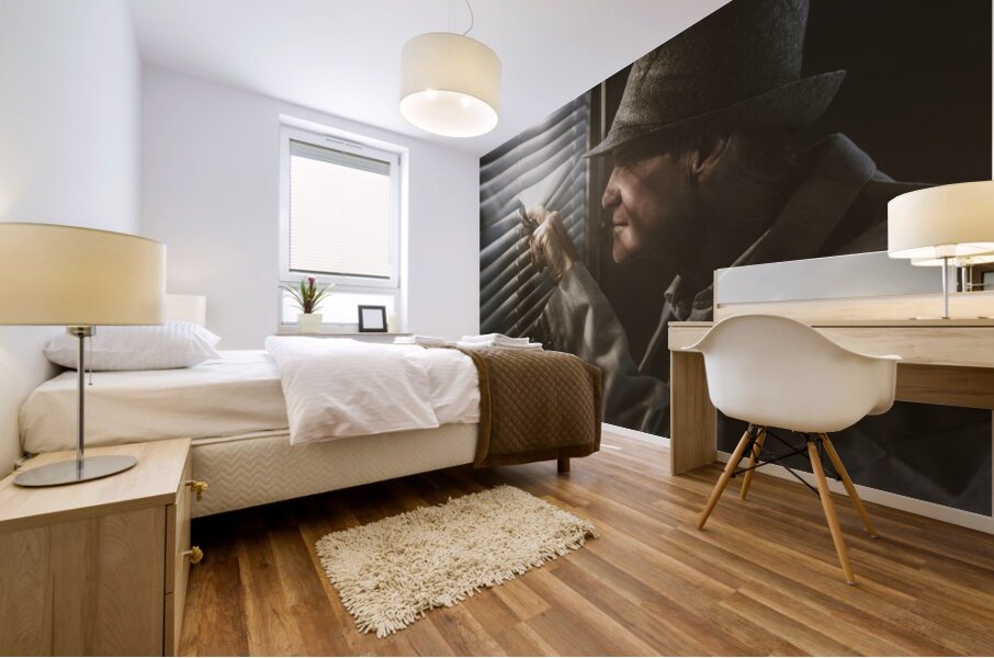 Undercover stakeout  Mural print