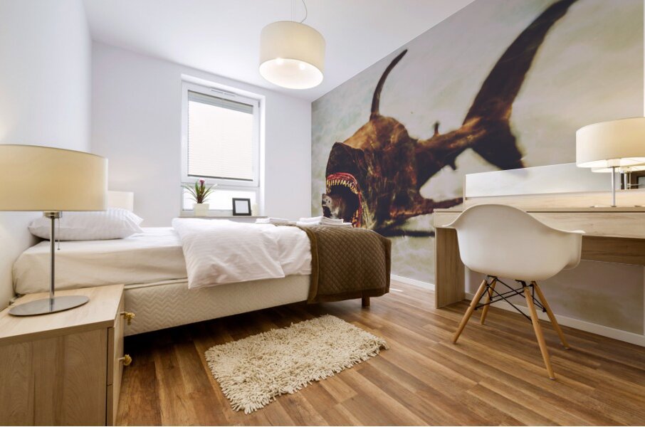 Shark eat Shark Mural print