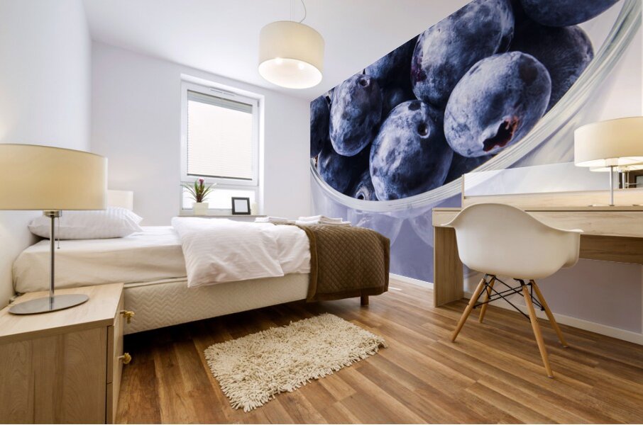 Blueberrini  Mural print