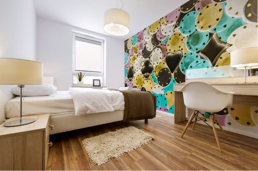 Neon decadence  Mural print