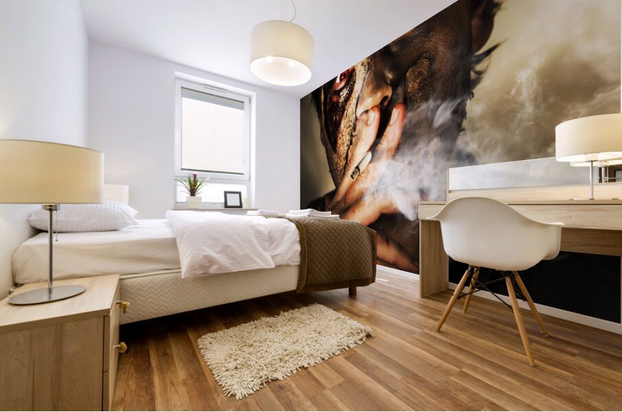 Zombie Killing Some Time Mural print