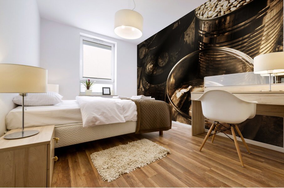 Smokey whiskey cellar Mural print