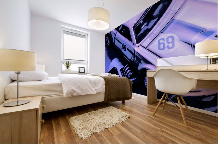 Wrench and muscle Mural print