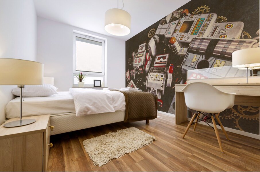 Vintage Robotronics Mural print