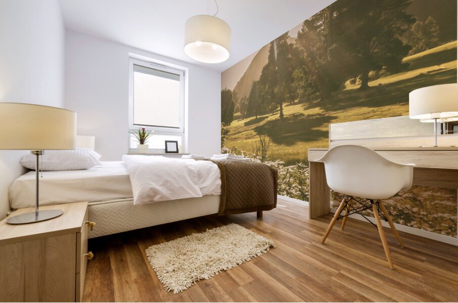 Fields of springtime Mural print