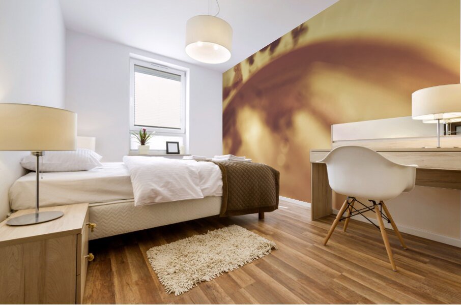 Love of whisky and card games Mural print