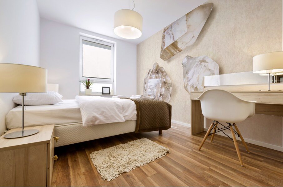 Quartz crystals Mural print