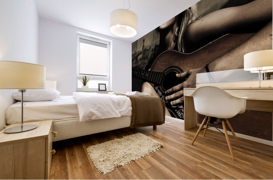 Midnight Musician Mural print