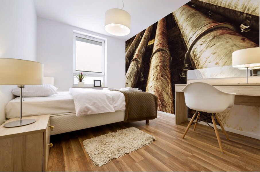 Hydroelectric pipeline Mural print