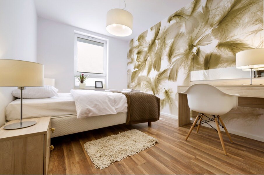 Beige buoyancy Mural print