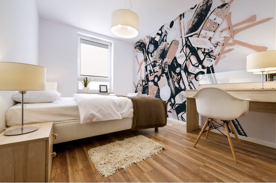 The golf bug Mural print