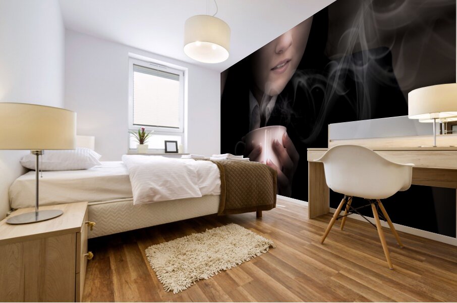 Cold And Dark Winter Night Mural print