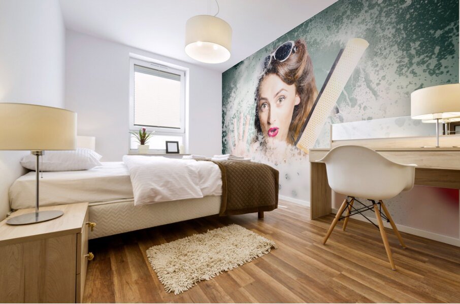 Fun fifties housewives Mural print