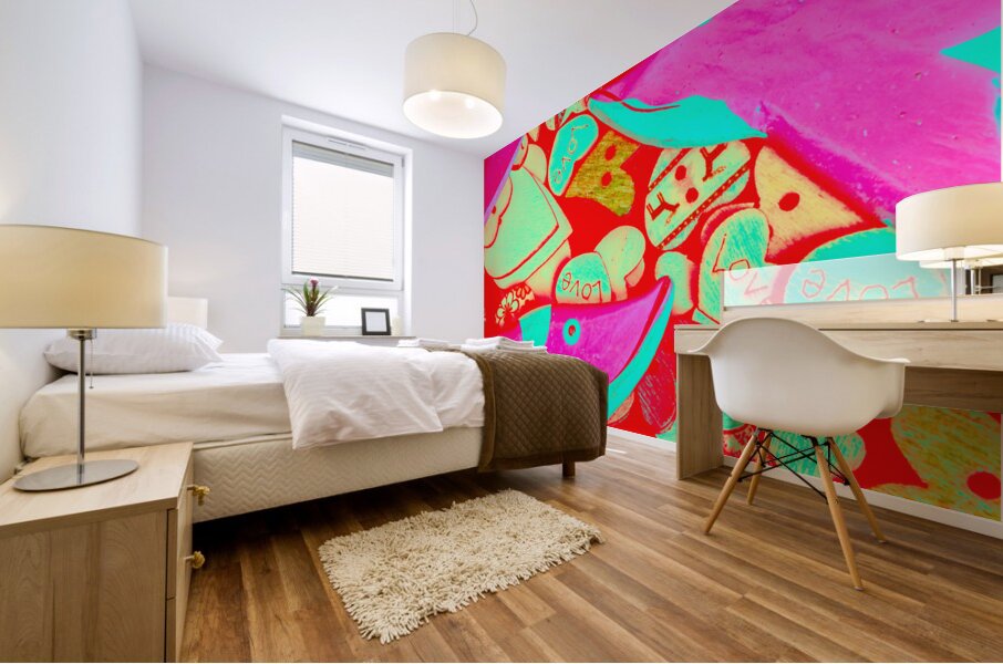 Dolphin love Mural print