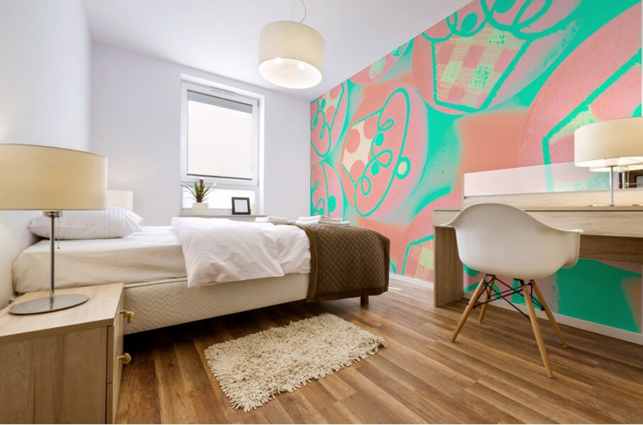 Decoratively baked Mural print