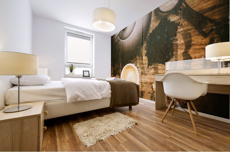 Vintage tea crate cafe art Mural print