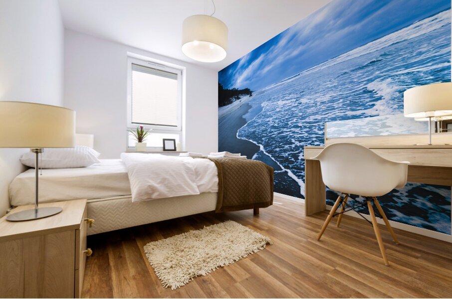 Moody blue Mural print