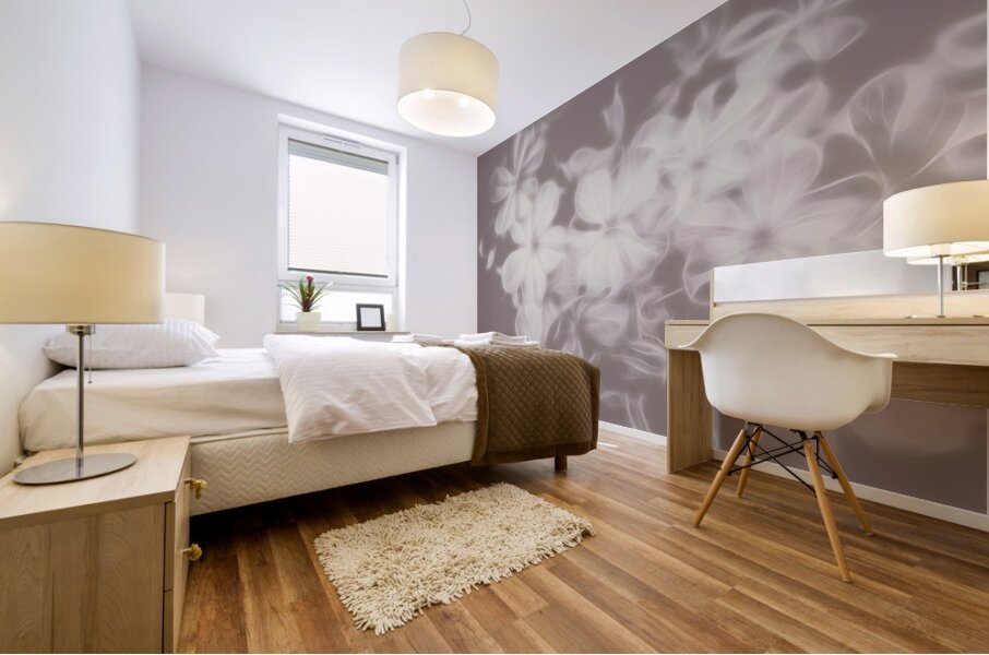 Ghost Flower - Souls in bloom Mural print