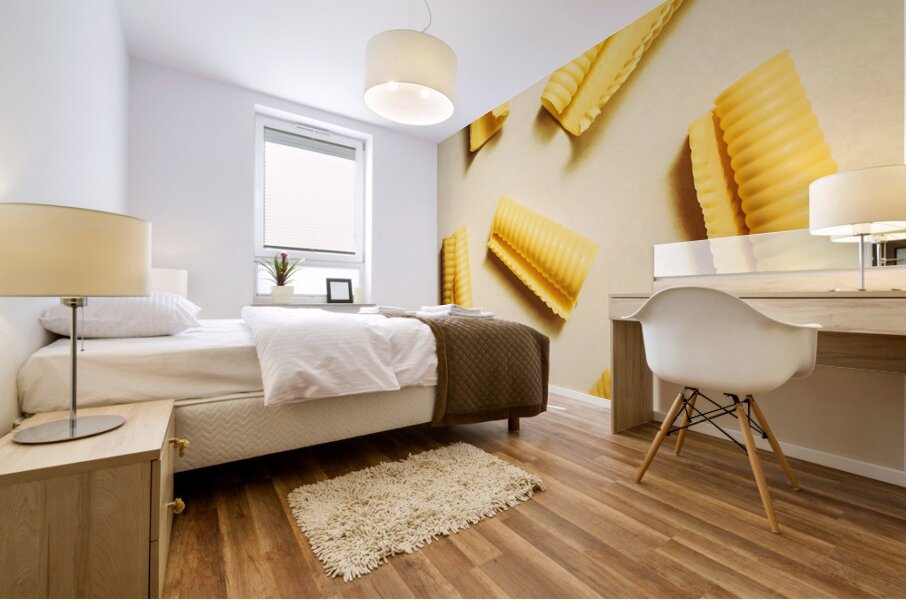 Fresh Butter Curls On Table Mural print